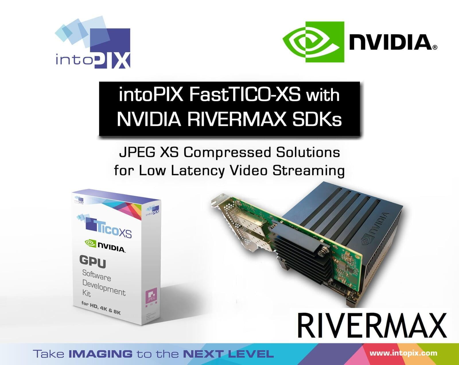 intoPIX 提供 JPEG XS壓縮解決方案，用於使用NVIDIA GPU進行低延遲視頻流